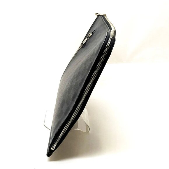 Louis Vuitton LV Brief Case Poche Document Black Damier Graphite 646-071025 - Picture 4 of 13